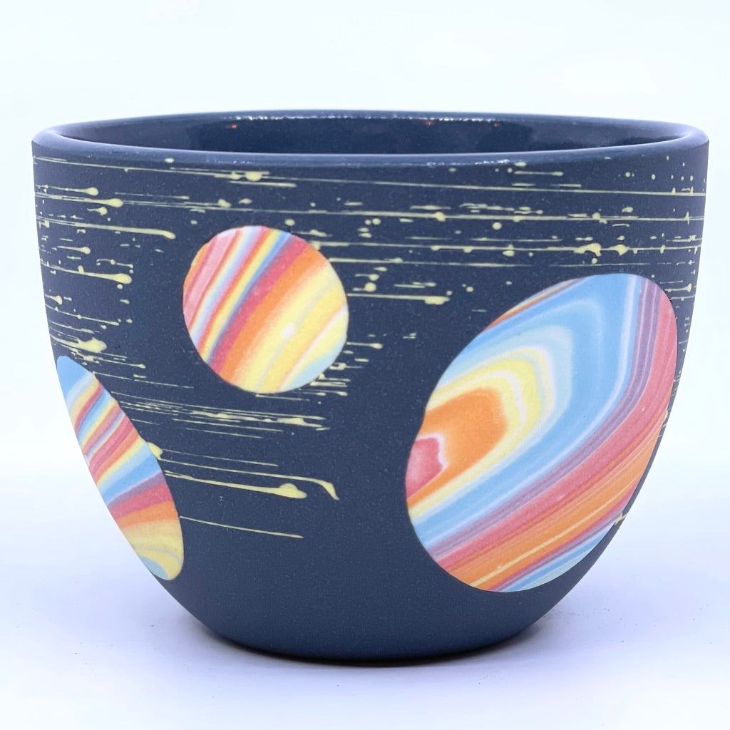 Black Rainbow Galaxy Teacup- Earth Day 2022 Exclusive *Preorder* Ship in 4-6 weeks
