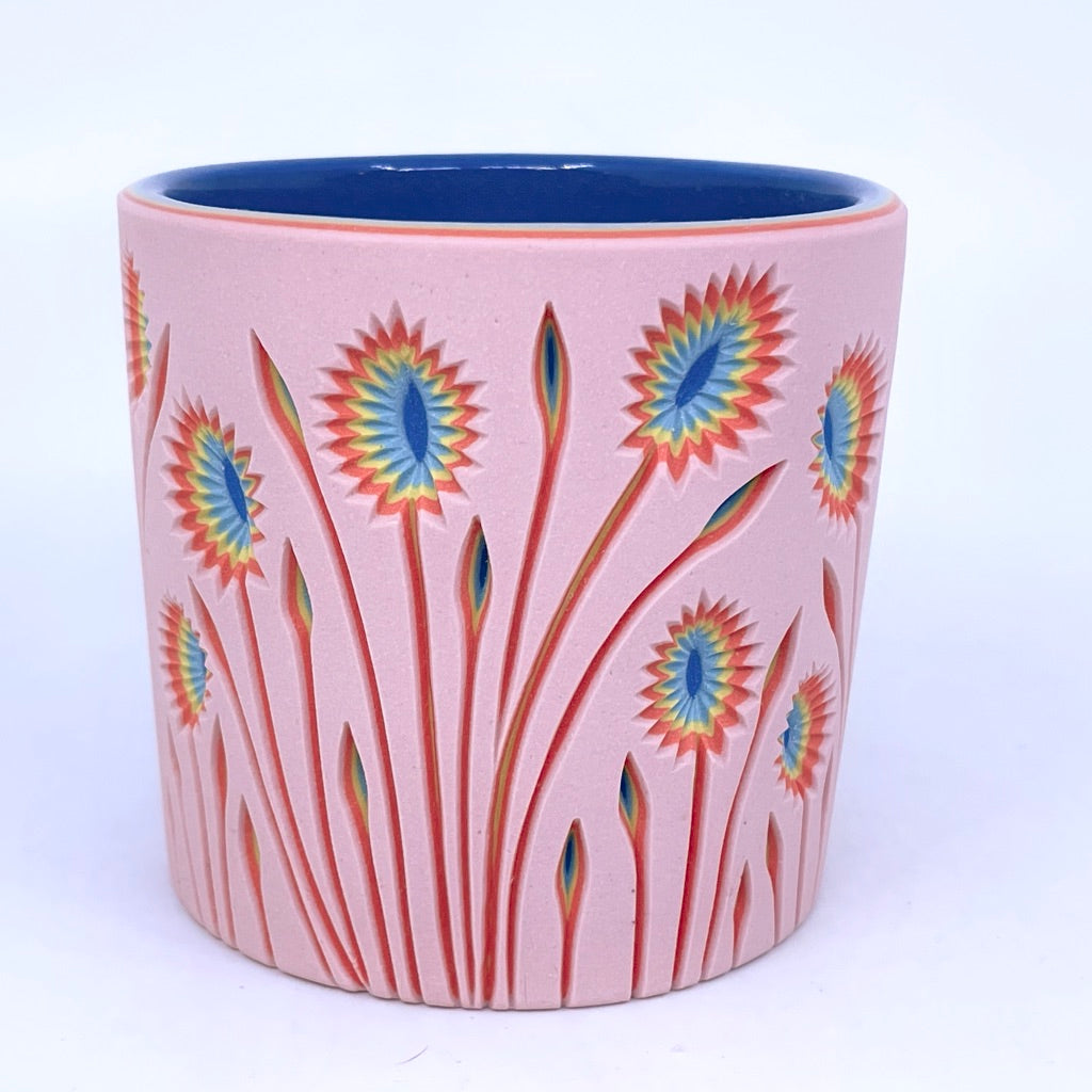 Royal Cotton Candy Botanical Tumbler **Preorder** 5-Layer (ship in 4-6 weeks)