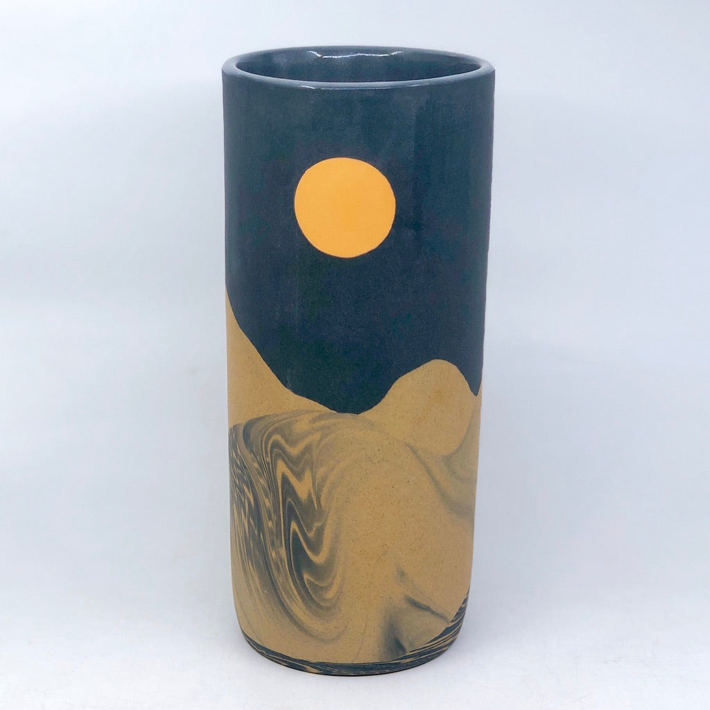 Large Night Dunes Column Vase (9.5")