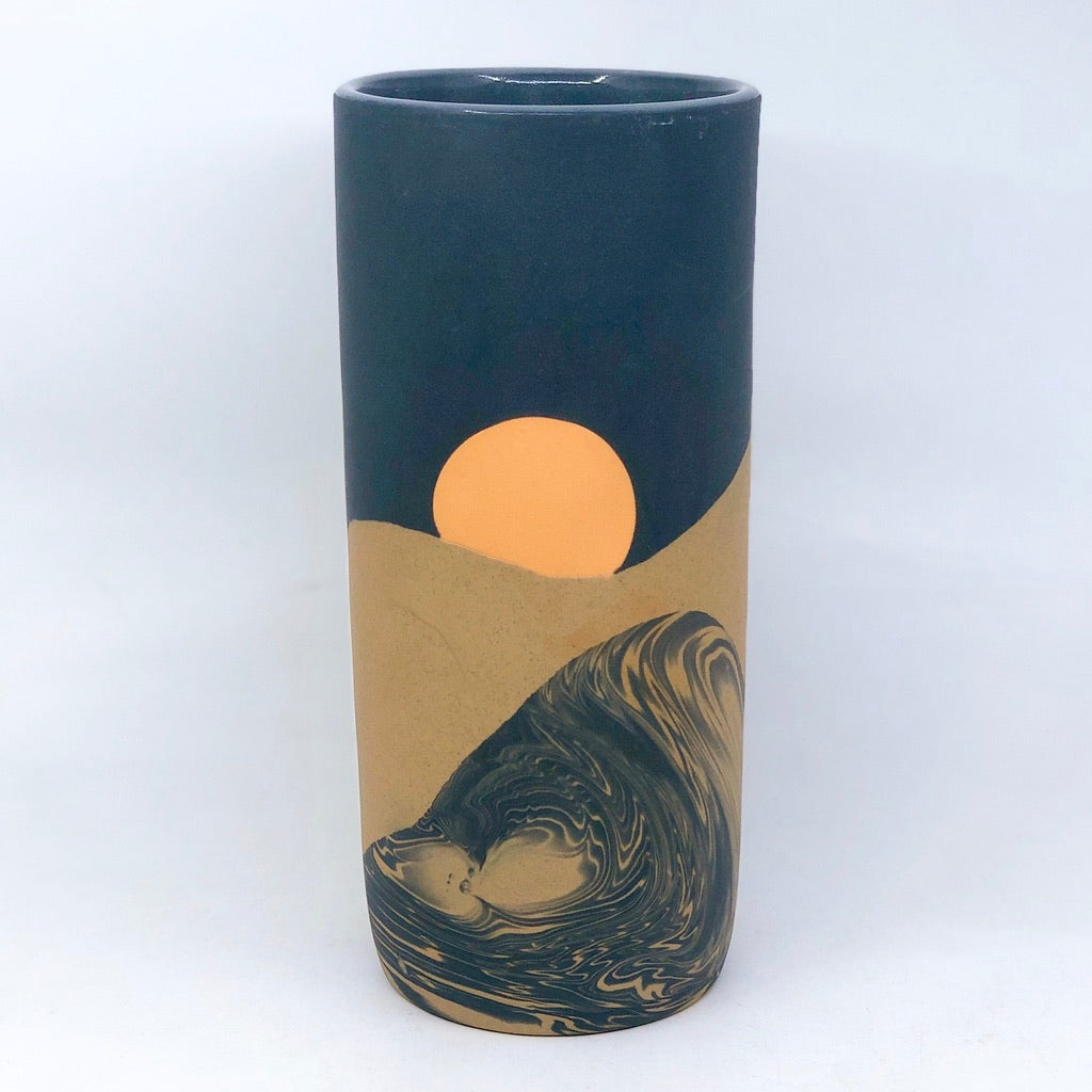 Large Night Dunes Column Vase (9.5")