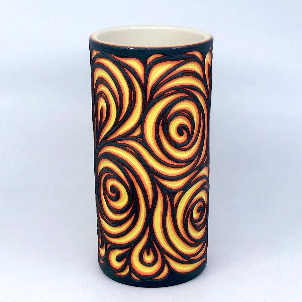 Medium (7.5") Lava Swirl Column Vase