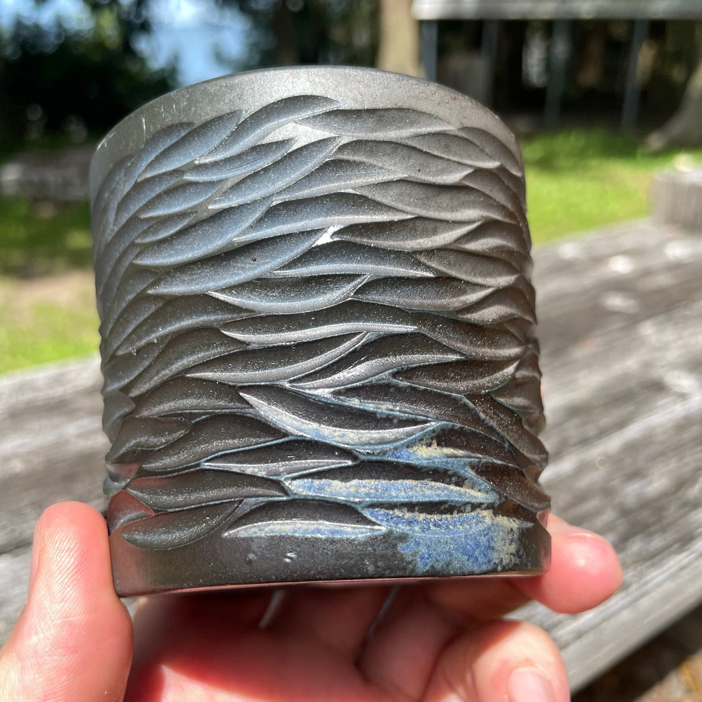 Wood Fired #21 Solid Black Carving Variations