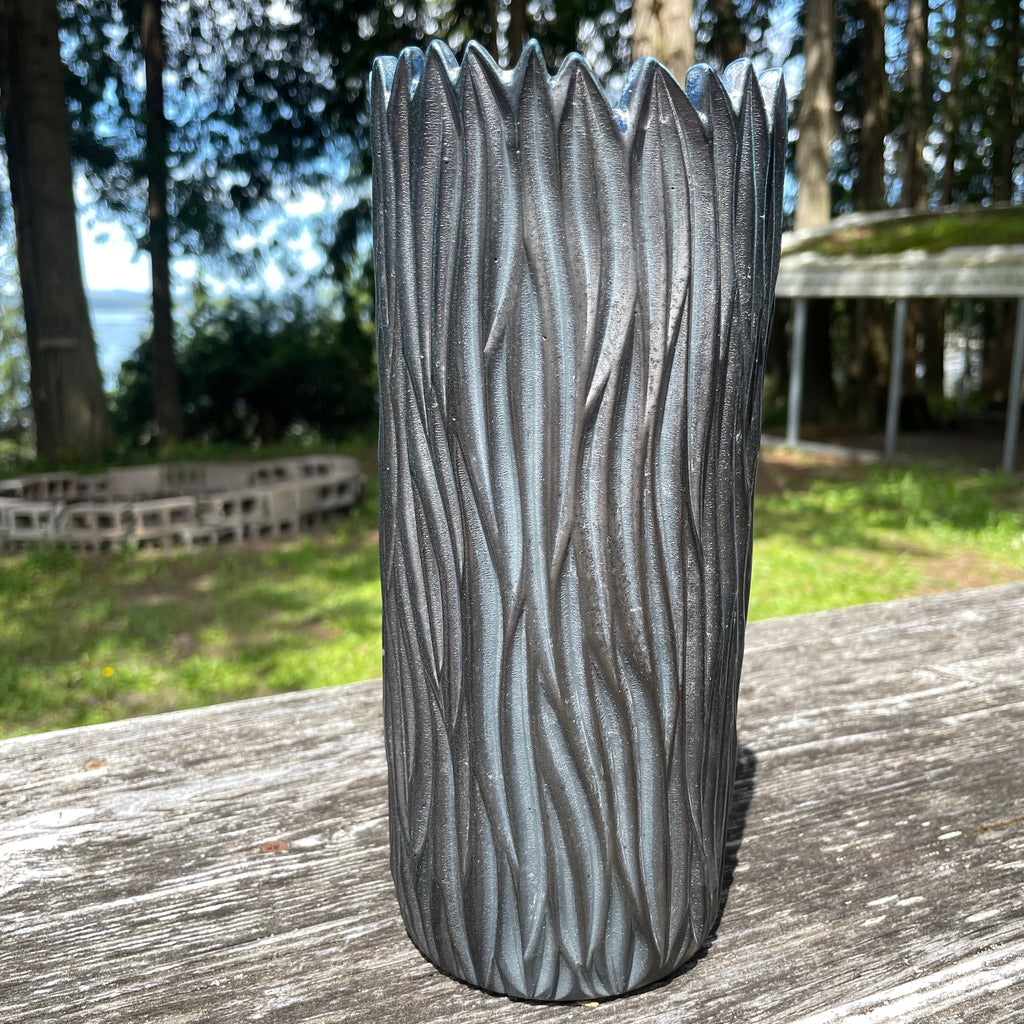 Large Crown Vase Wood Fired