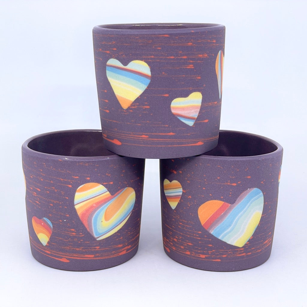 *25% OFF* Purple Cosmic Love Tumbler - Coral Stars (originally $56)