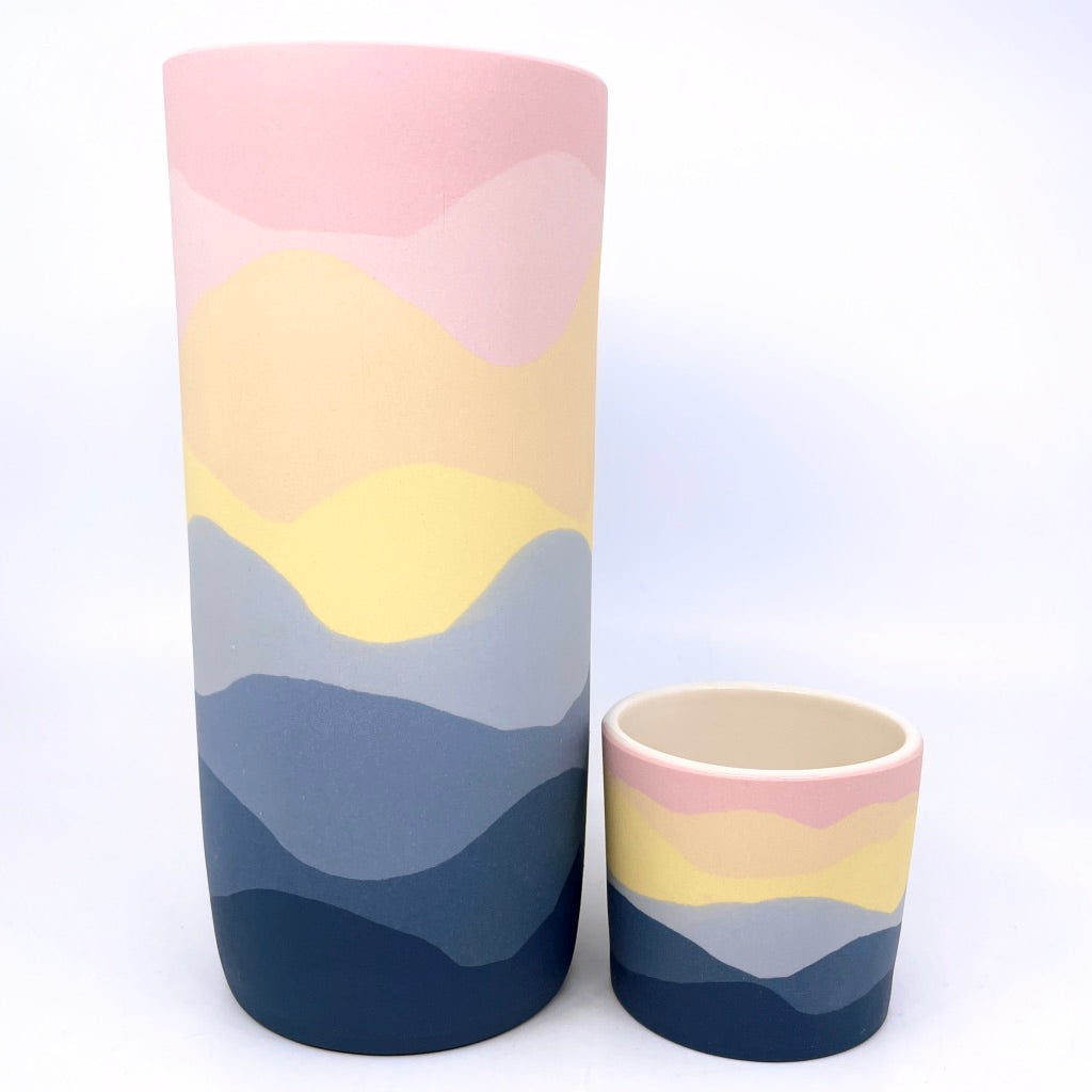 OG Sunset Horizon Large Column Vase