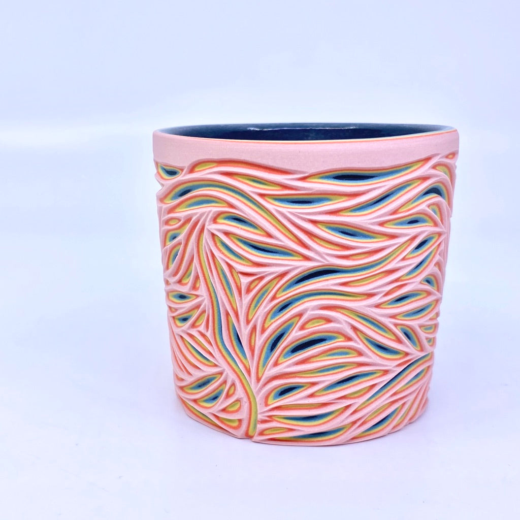*Preorder* Cotton Candy 5-Layer Intricate Carved Tumbler (ship in 4-5 weeks)