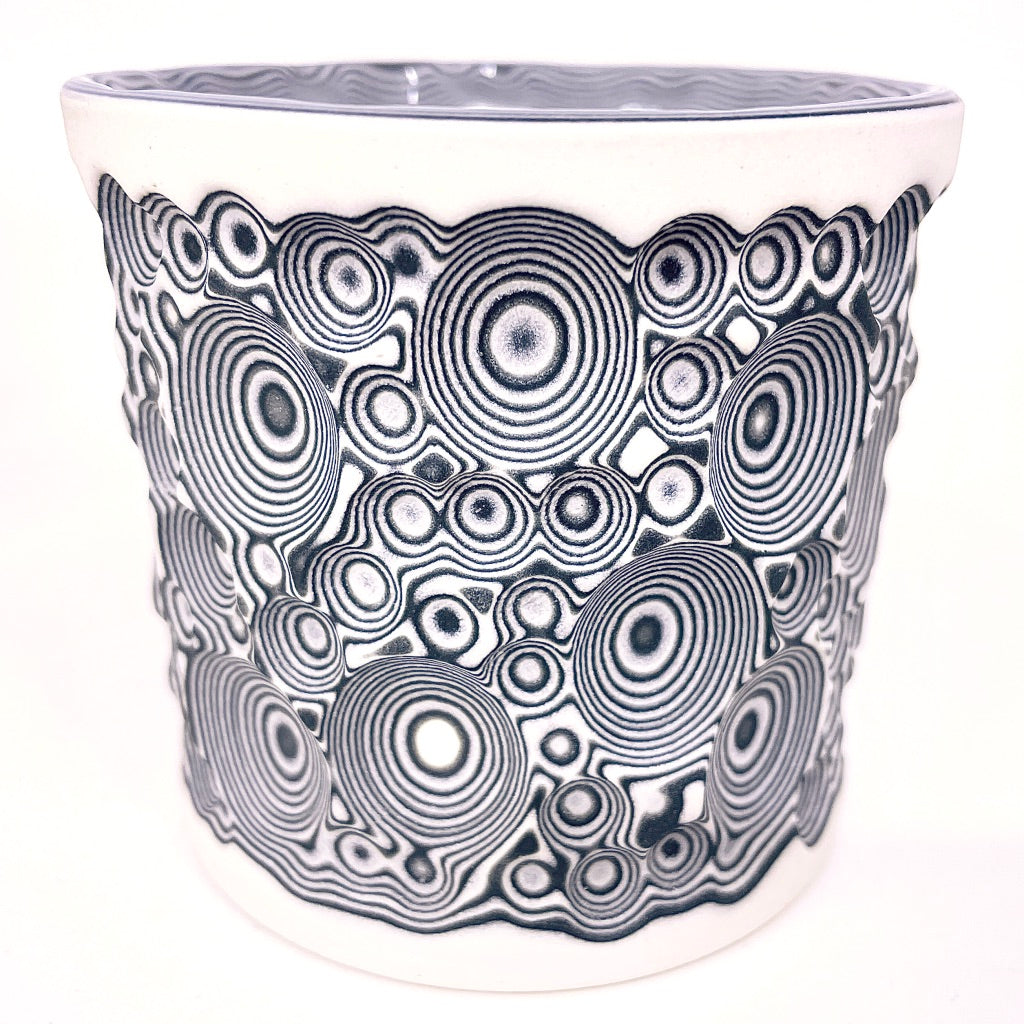 Black & White 27-Layer Buzzed - Functional Fine Art Tumbler (2022)