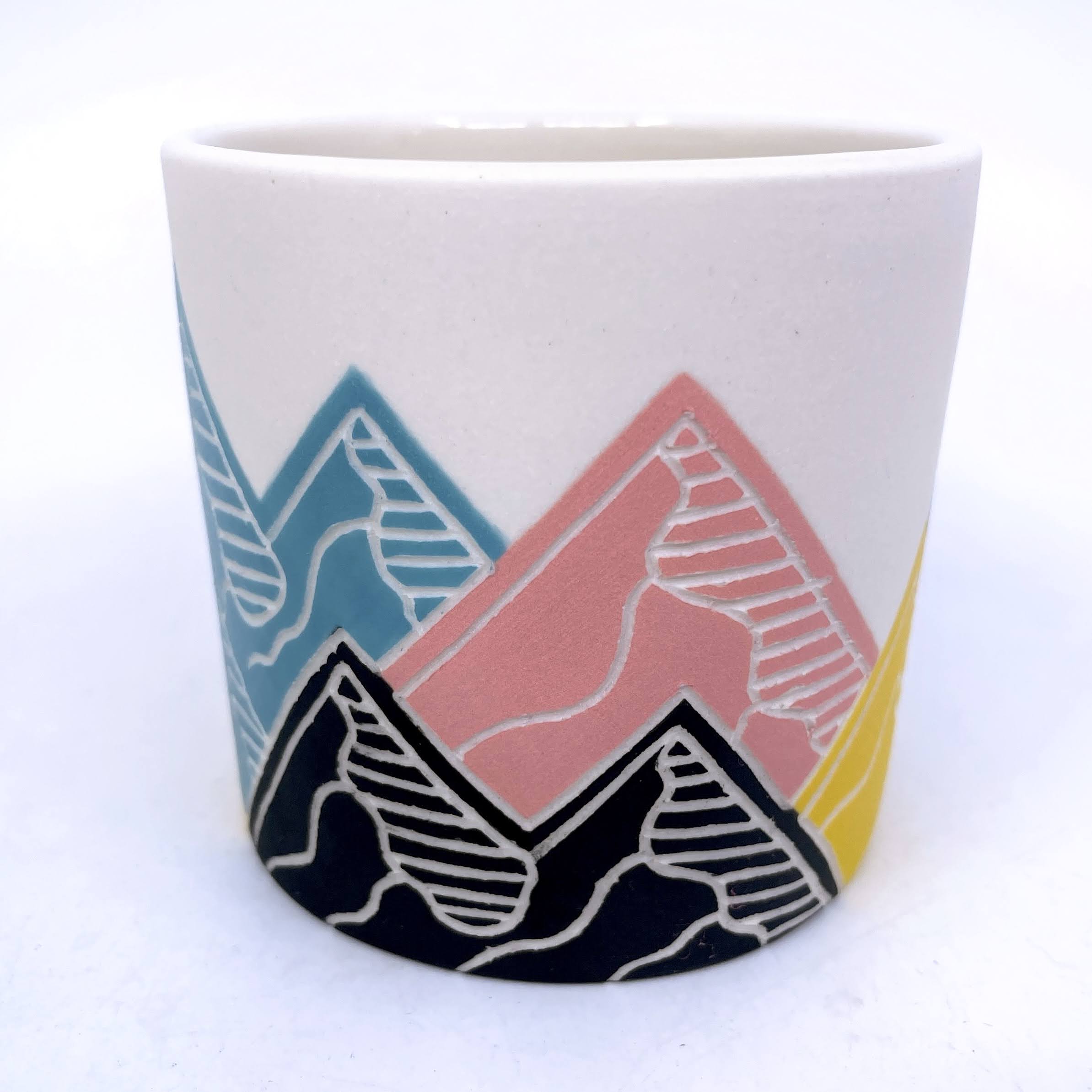 White Mountain Sgraffito Tumbler (by Katie Kelly)