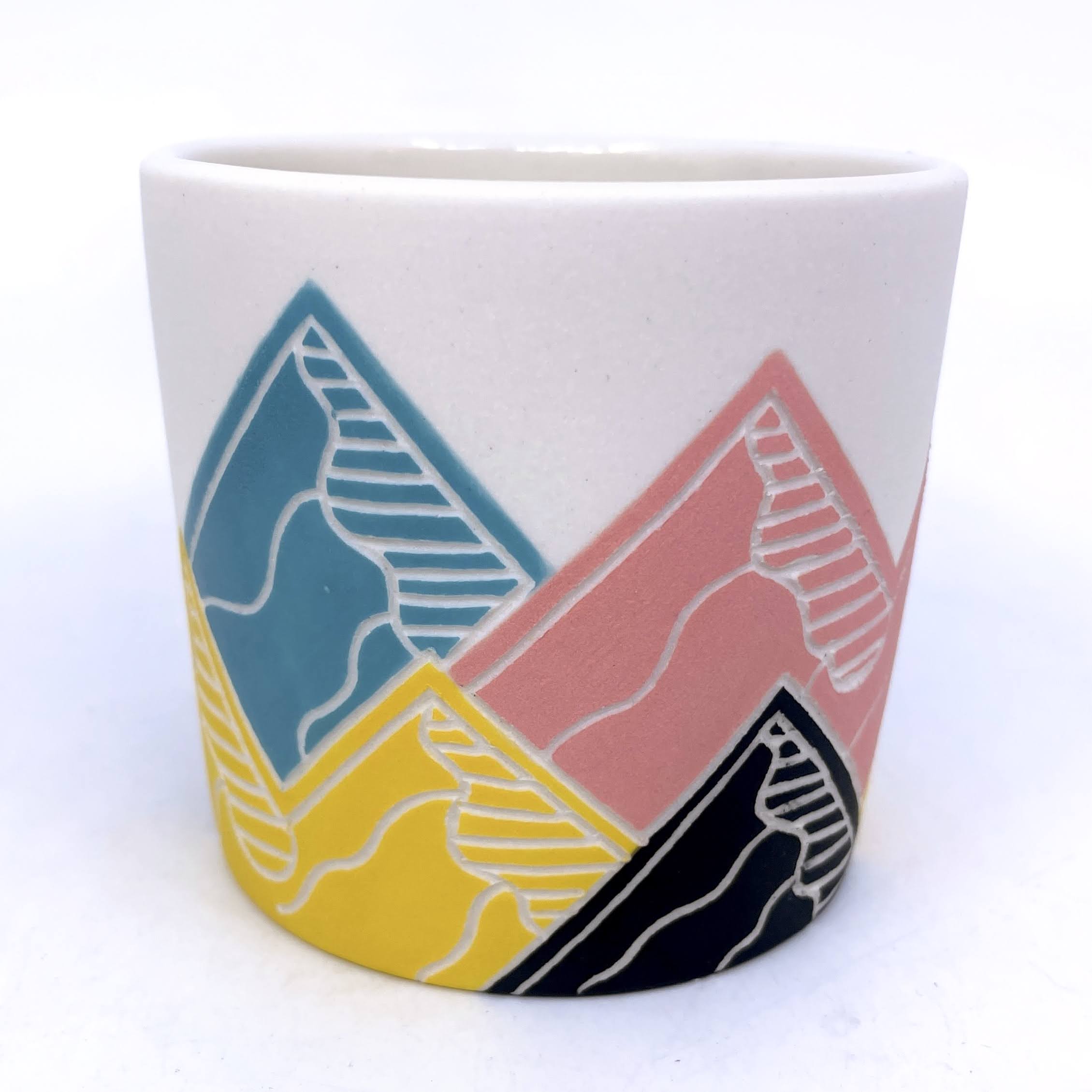 White Mountain Sgraffito Tumbler (by Katie Kelly)
