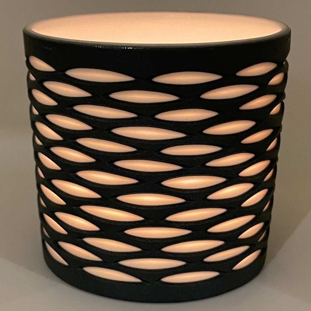 Mesh 2-Layer Carved Luminary/ Candle Holder - A Few Ready to ship and Preorder for poured candles