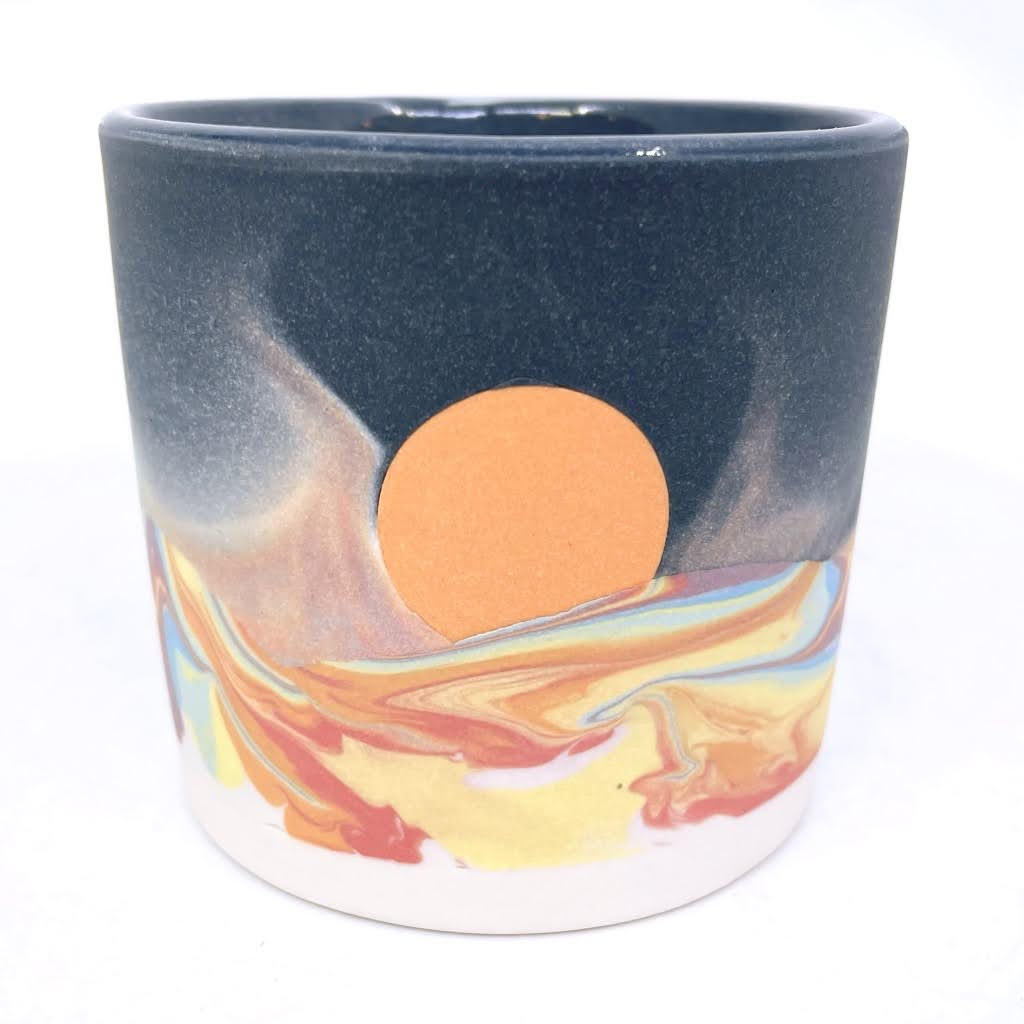 White Mountain Stardust Tumbler (with gold rim option not pictured) *Preorder ship in 4-6 weeks*