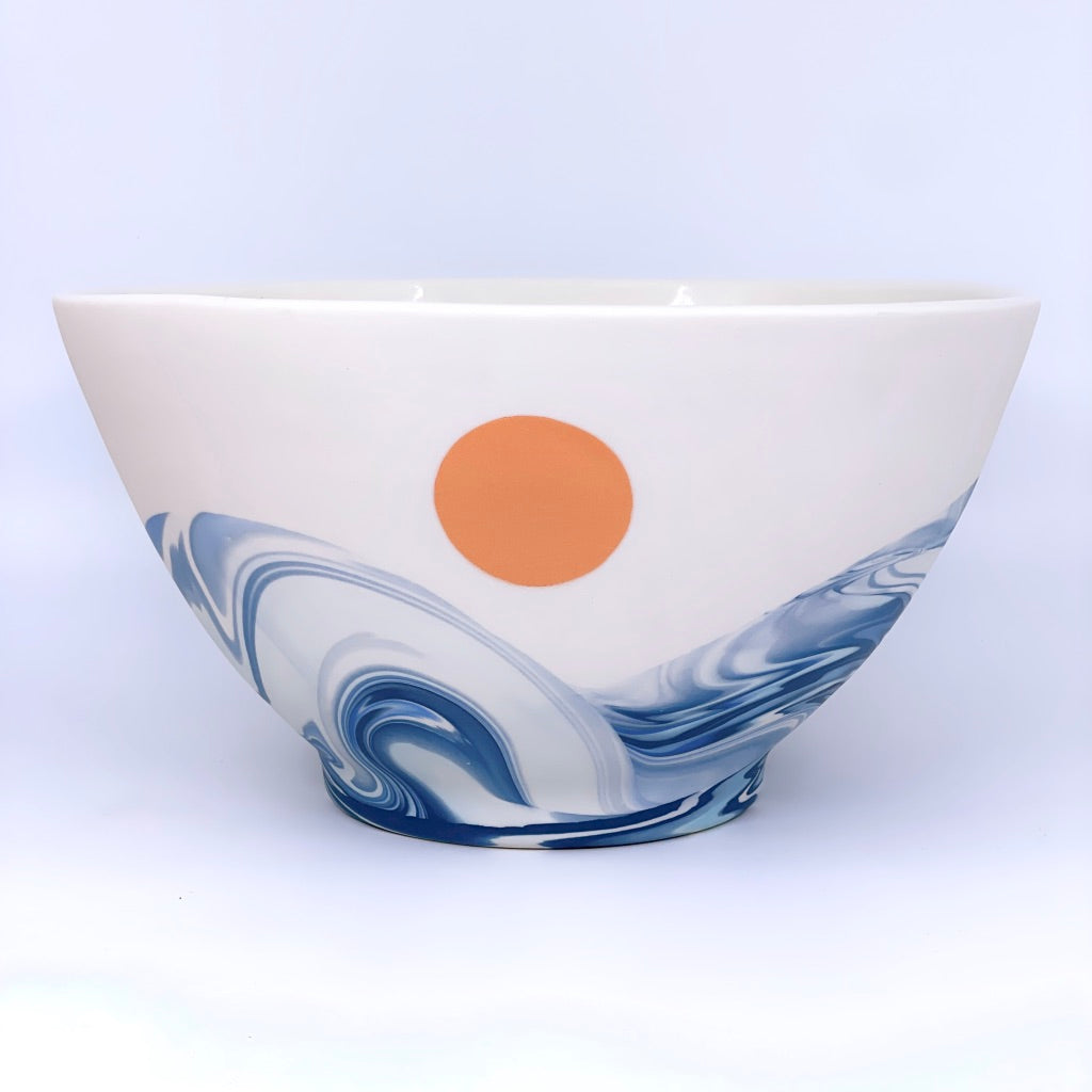 Wave and Sun Large Serving Bowl **Preorder** Ship in 4-6 Weeks