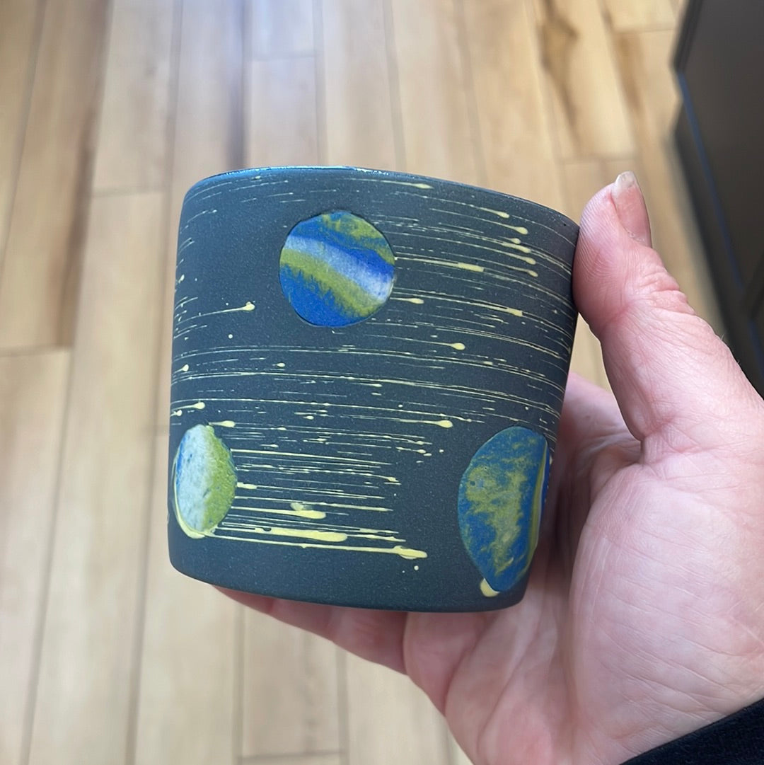 Blue/green Galaxy tumblers - limited!