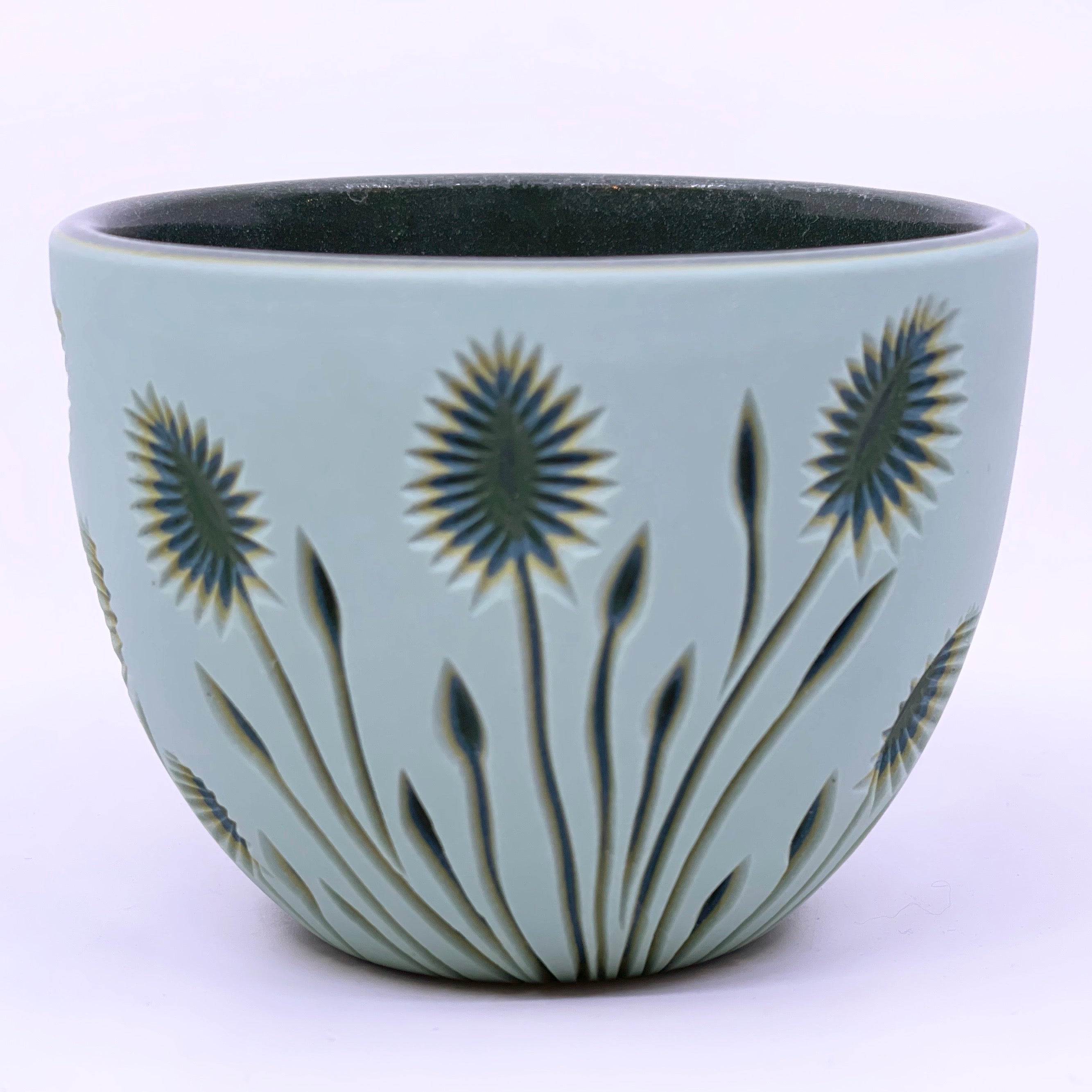 *Preorder* Light Green Botanical Teacup- Ship in 4-6 weeks