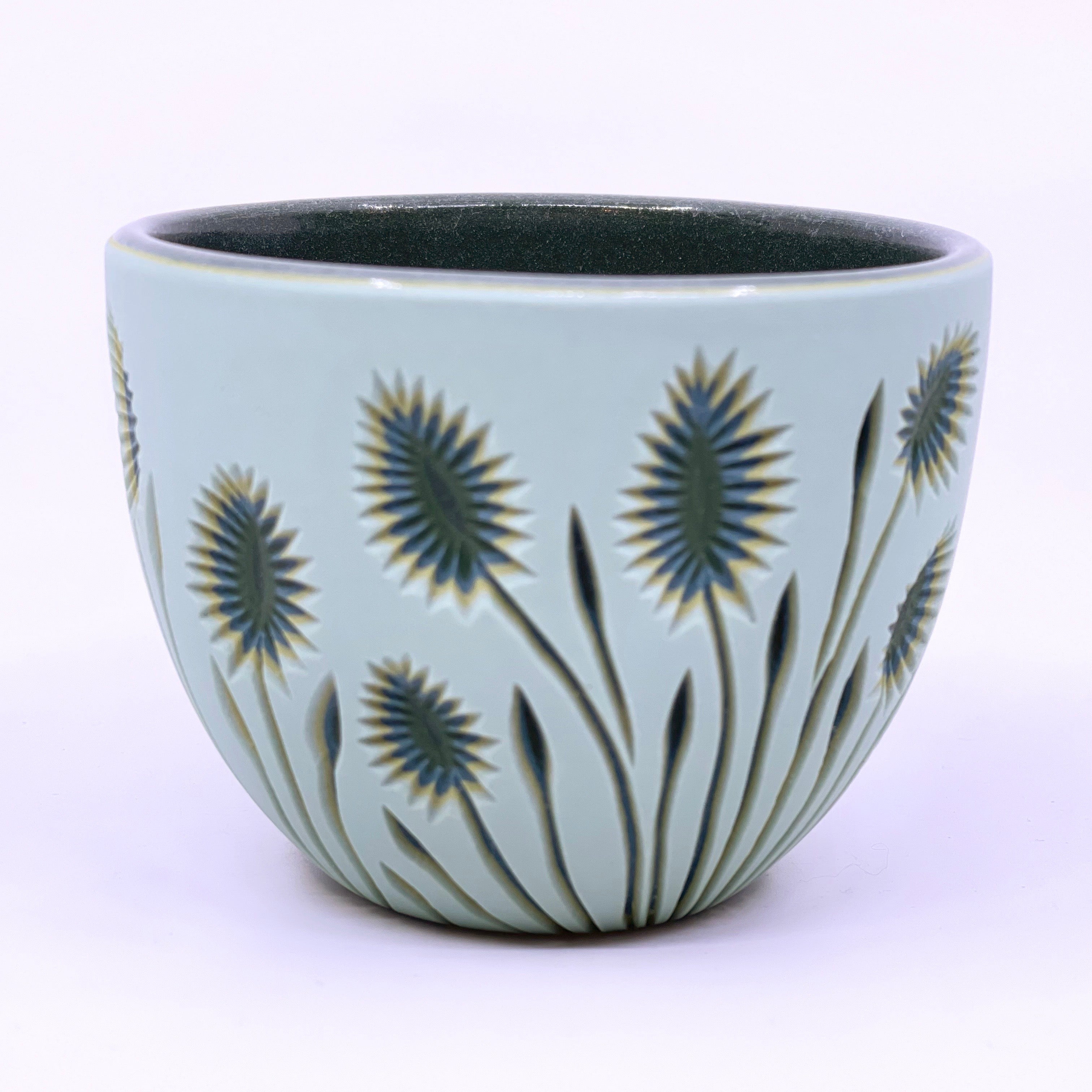 *Preorder* Light Green Botanical Teacup- Ship in 4-6 weeks