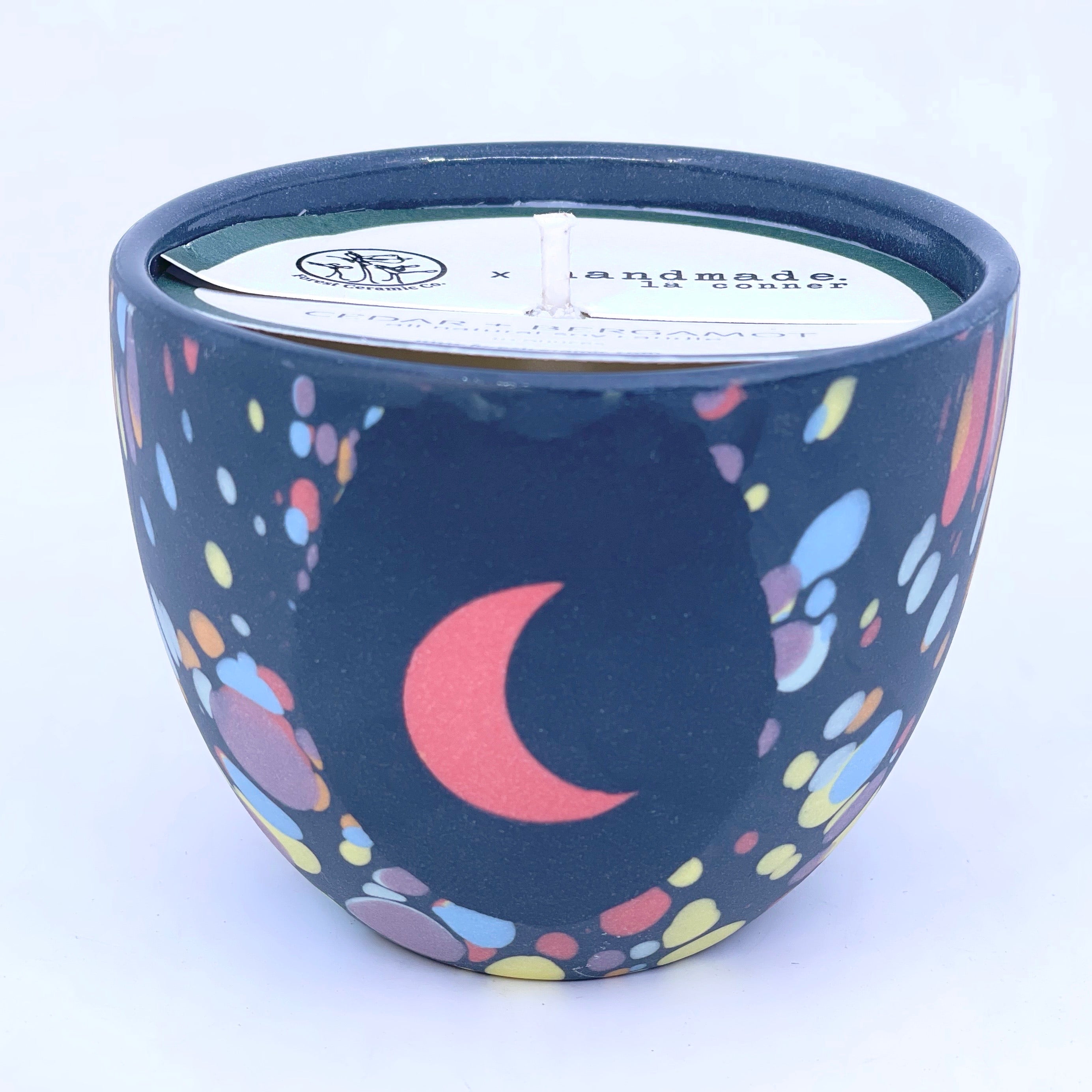 Dappled moon teacup Collaboration Candle