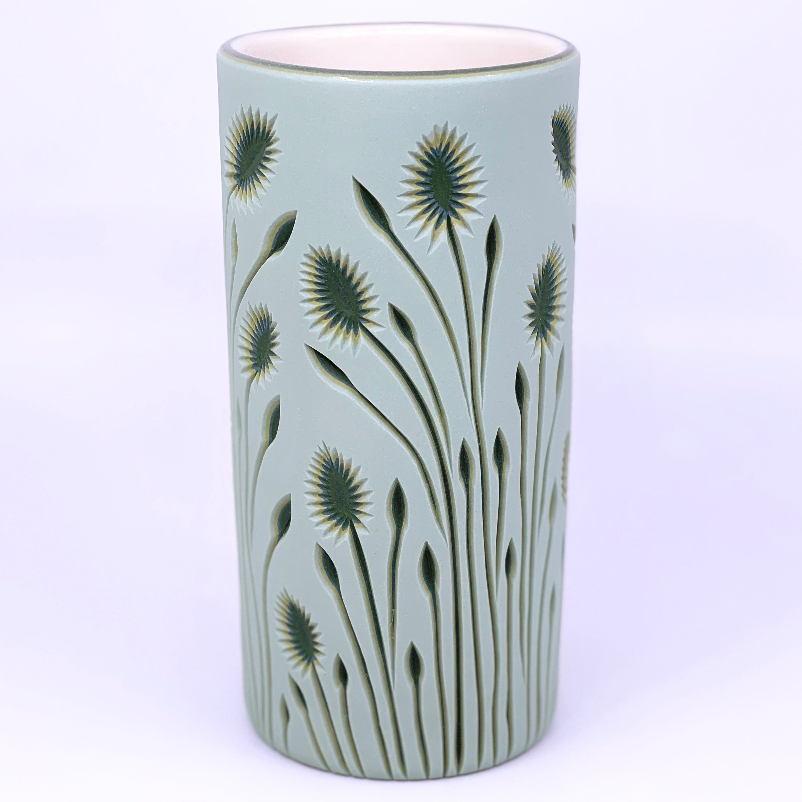 Light green Column Vase - 3 Sizes