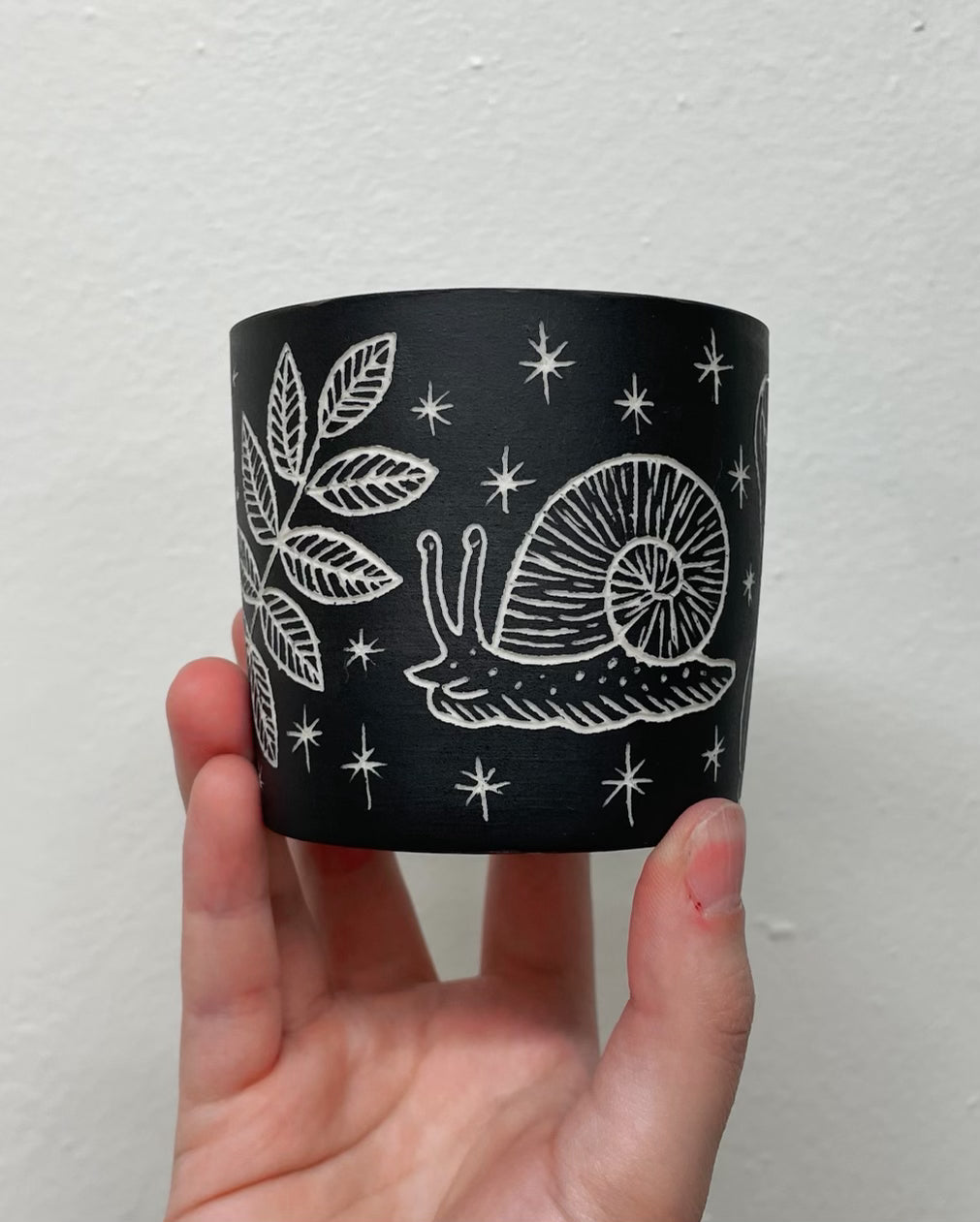 Bugs and Snails Sgraffito Tumbler (by Katie Kelly) Now ship in 6-8 weeks