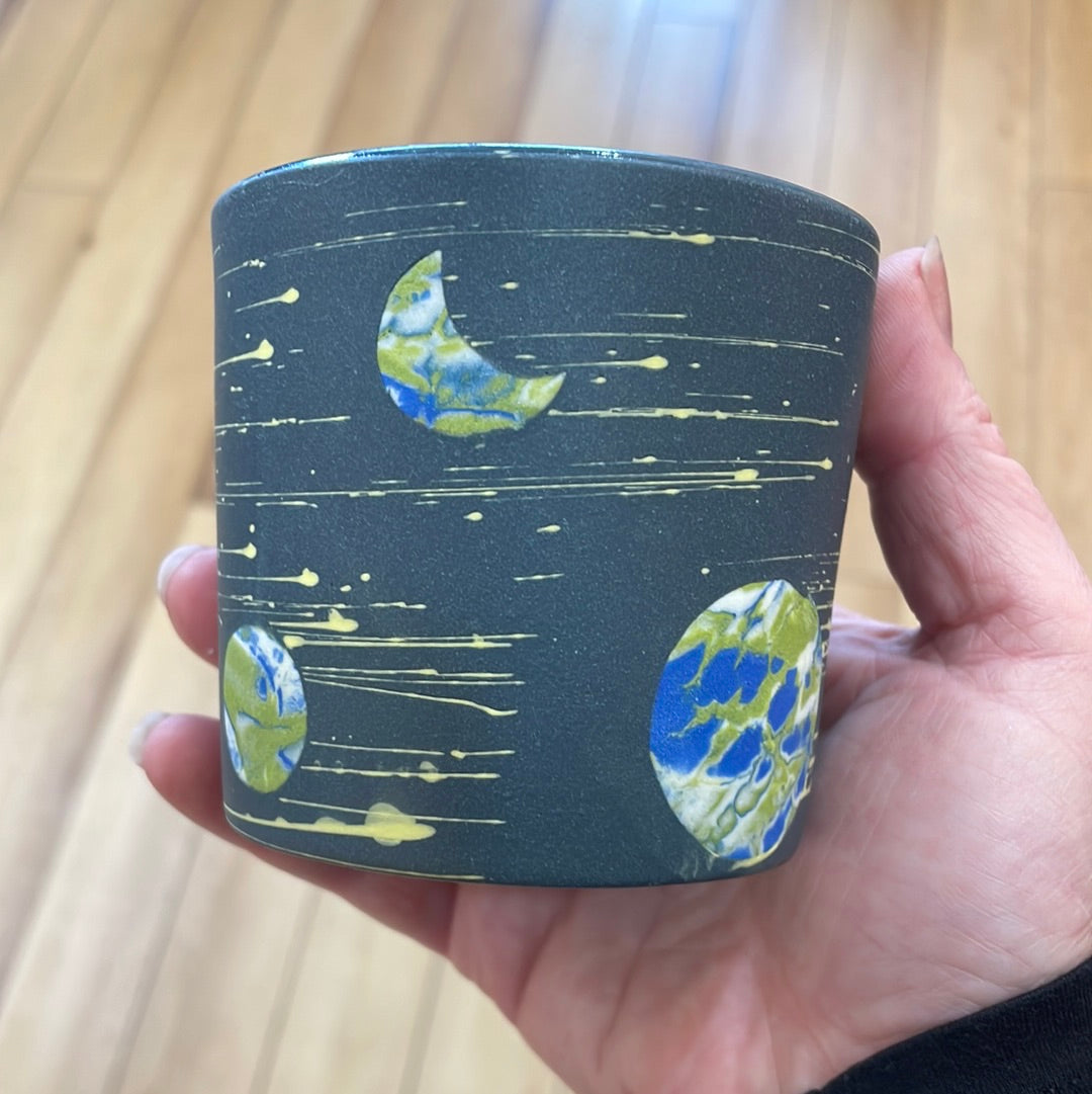 Blue/green Galaxy tumblers - limited!