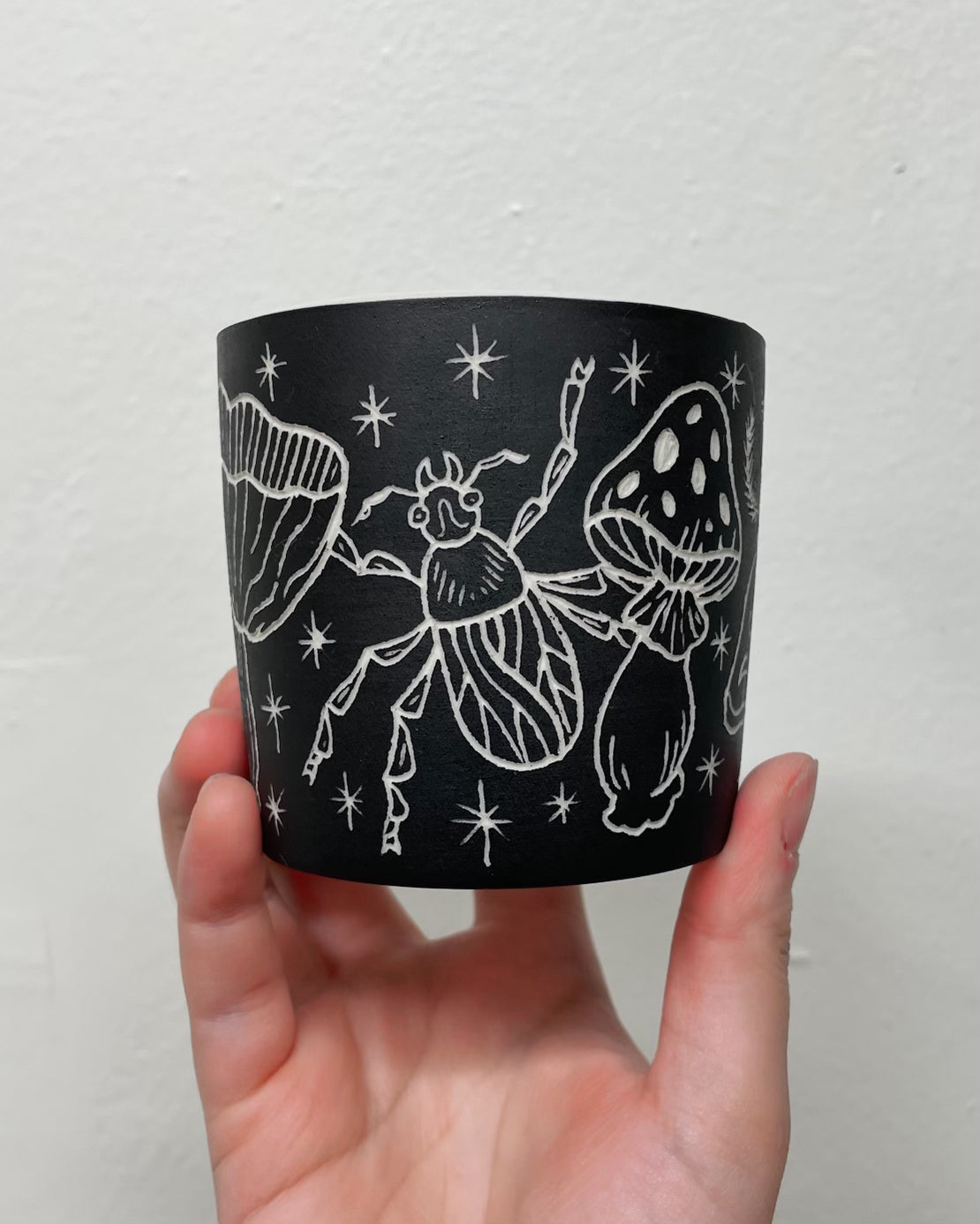 Bugs and Snails Sgraffito Tumbler (by Katie Kelly) Now ship in 6-8 weeks