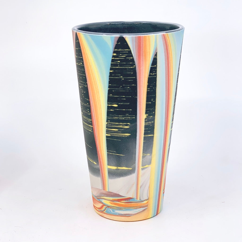 **Preorder** Rainbow Falls Pint (w/ Gold Rim option) Estimated Shipping late July-August