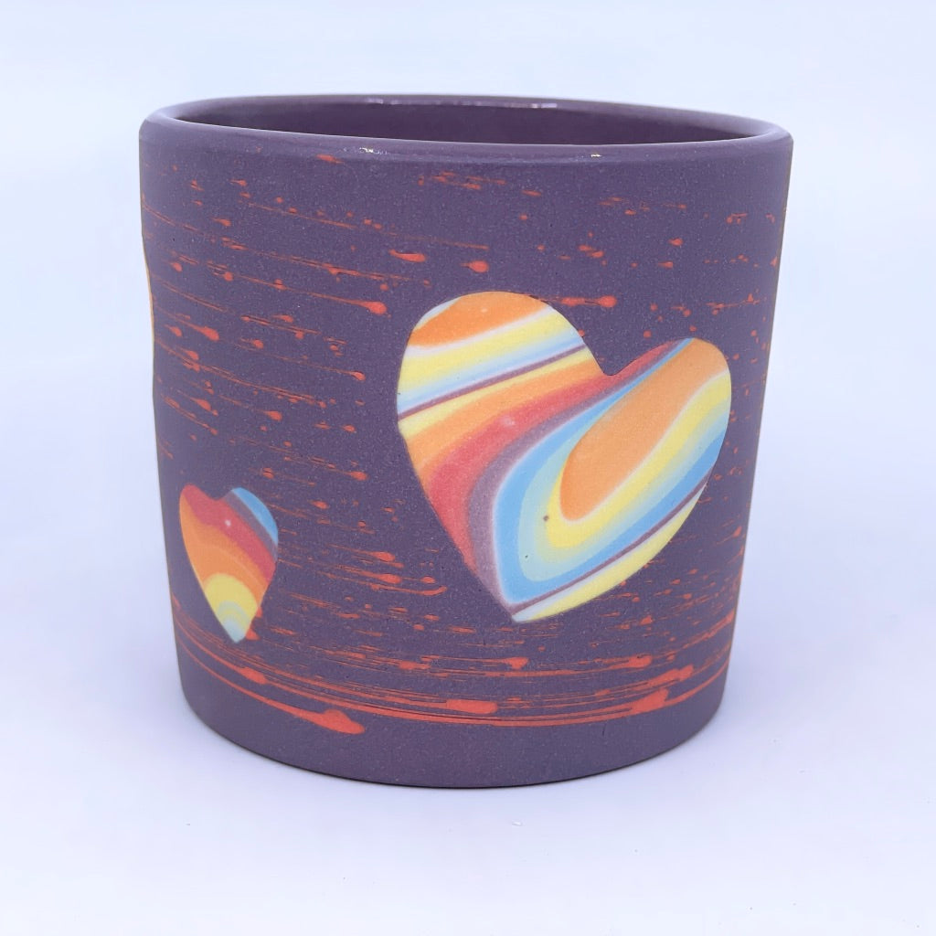 *Preorder* Purple Cosmic Love Tumbler - Coral Stars - Love Collection 2023 (Ship in 4-6 weeks)