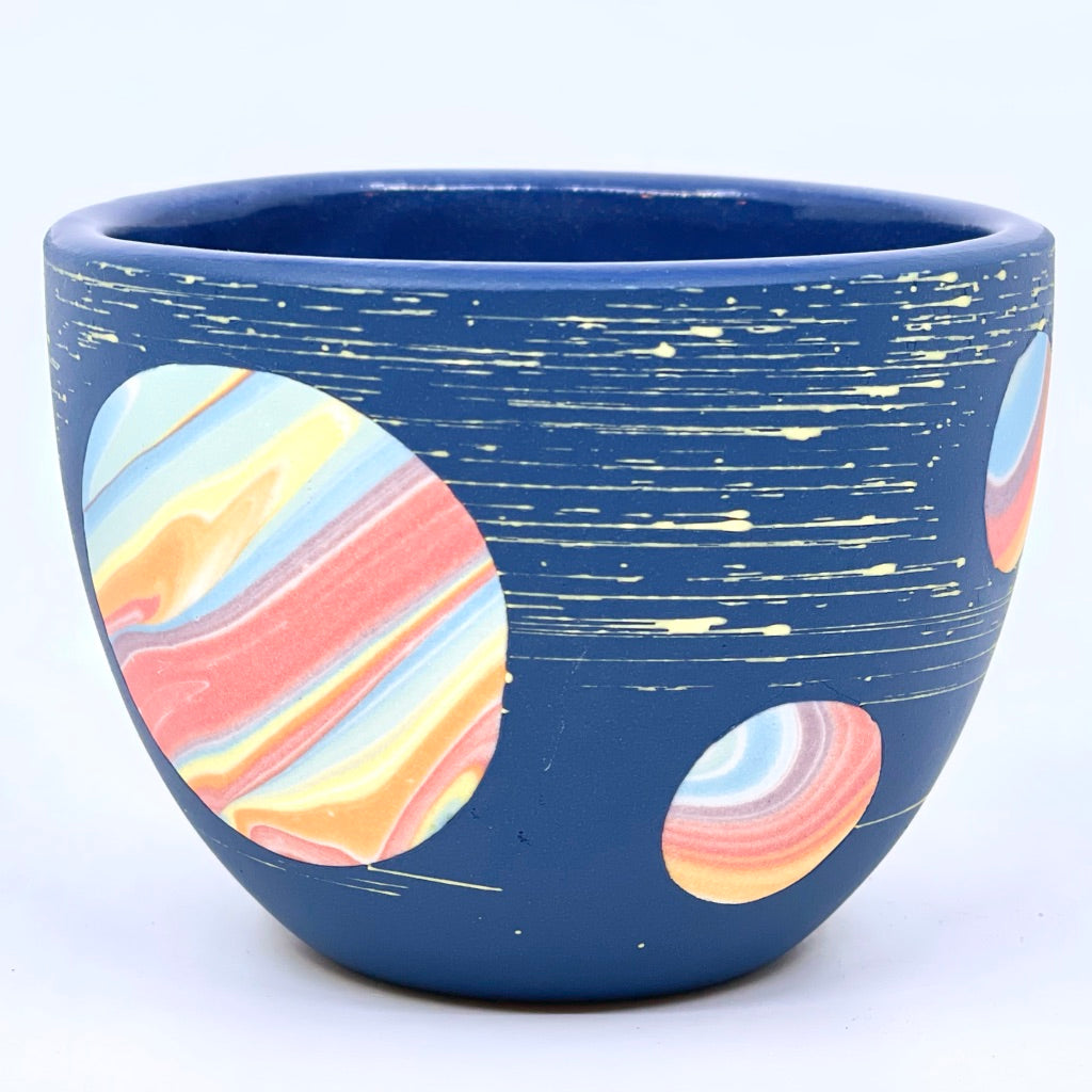 Cobalt Rainbow Galaxy Teacup- Earth Day 2022 Exclusive *Preorder* Ship in 4-6 weeks
