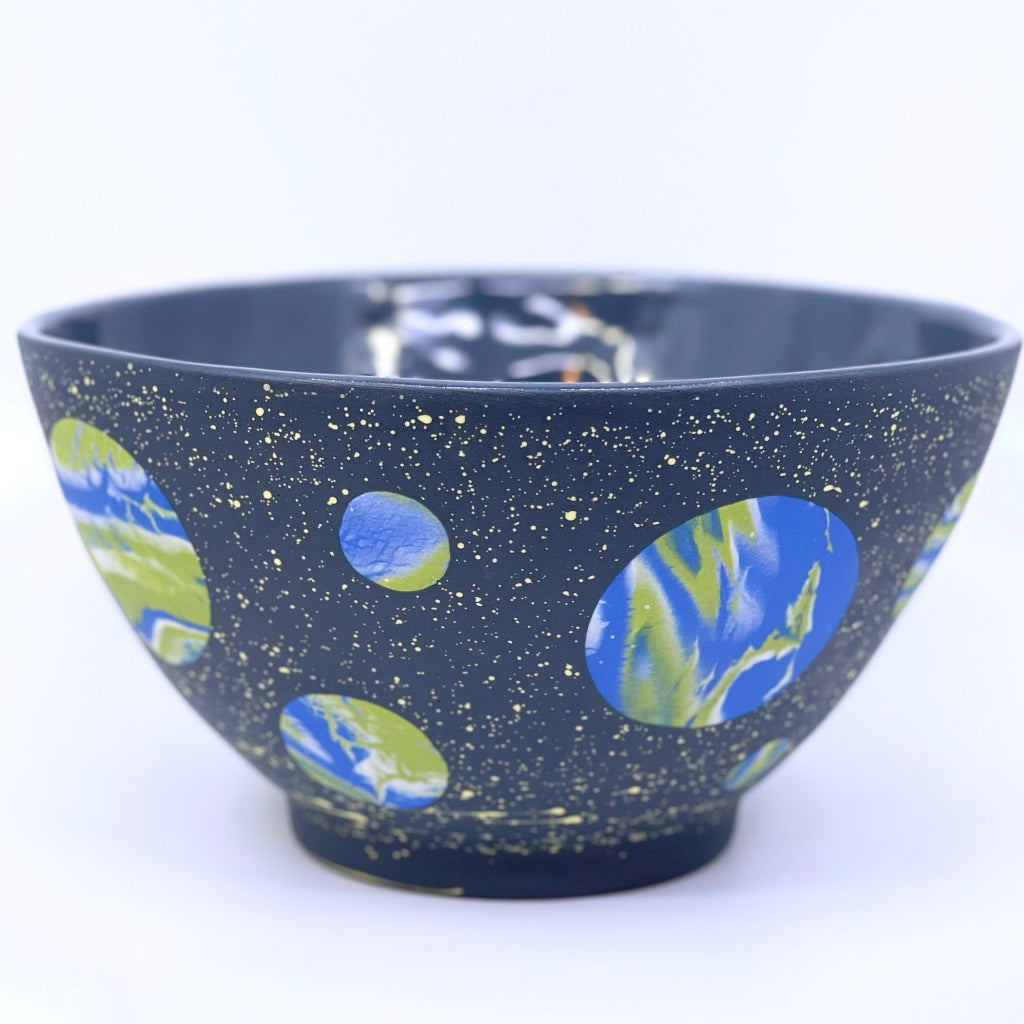 Large Serving Bowl Earth Galaxy - *Preorder* ship in 4-6 weeks