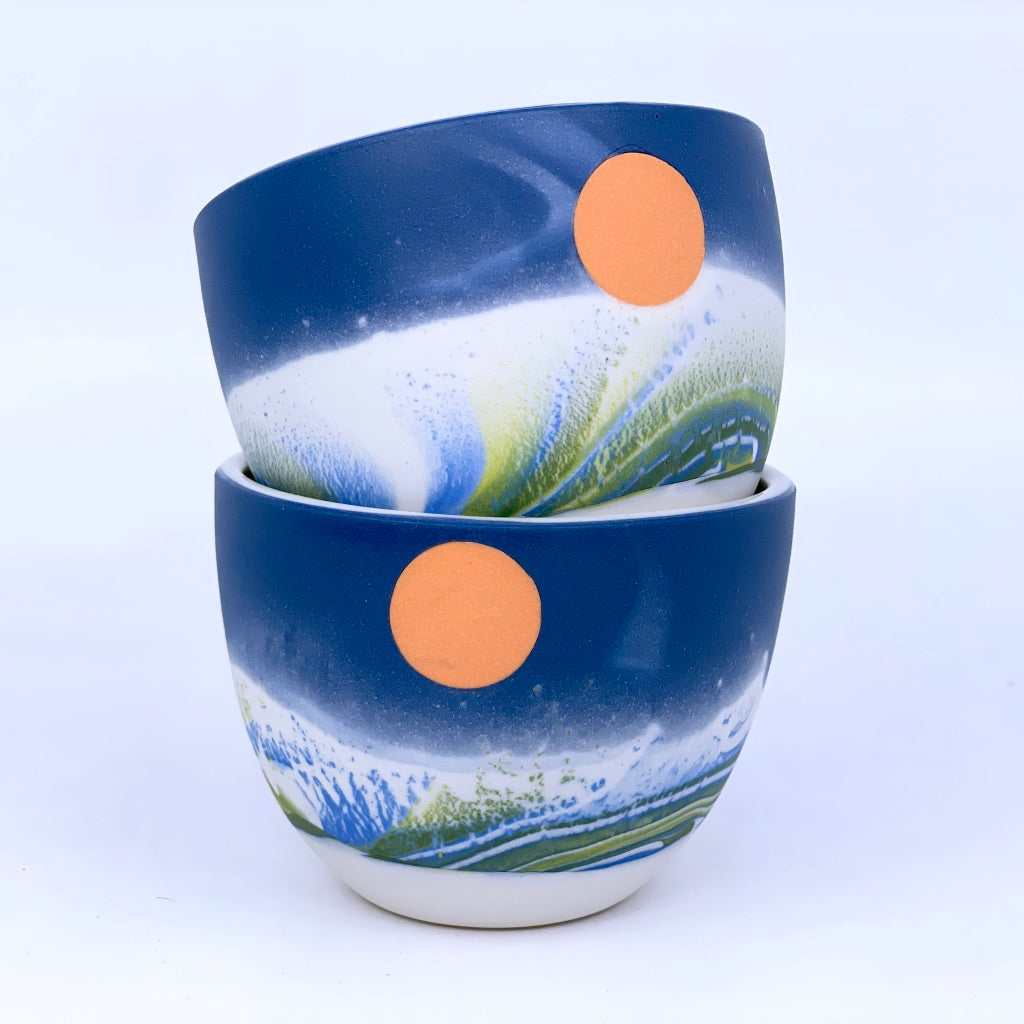 Now Preorder- Earth Day Aurora Teacup - Ship in 3-5 weeks