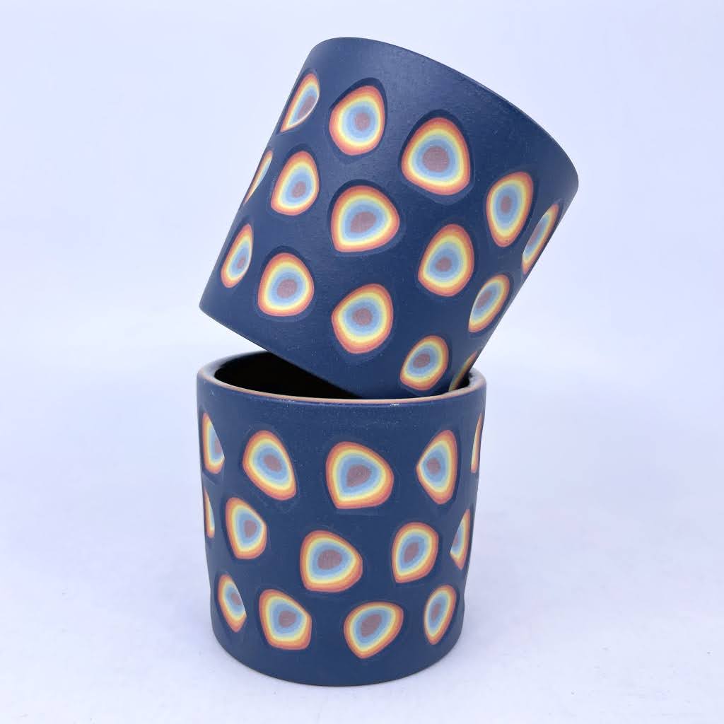 *Preorder* Cobalt Rainbow Carved 8-Layer Tumbler (Ship in August in order of purchase)