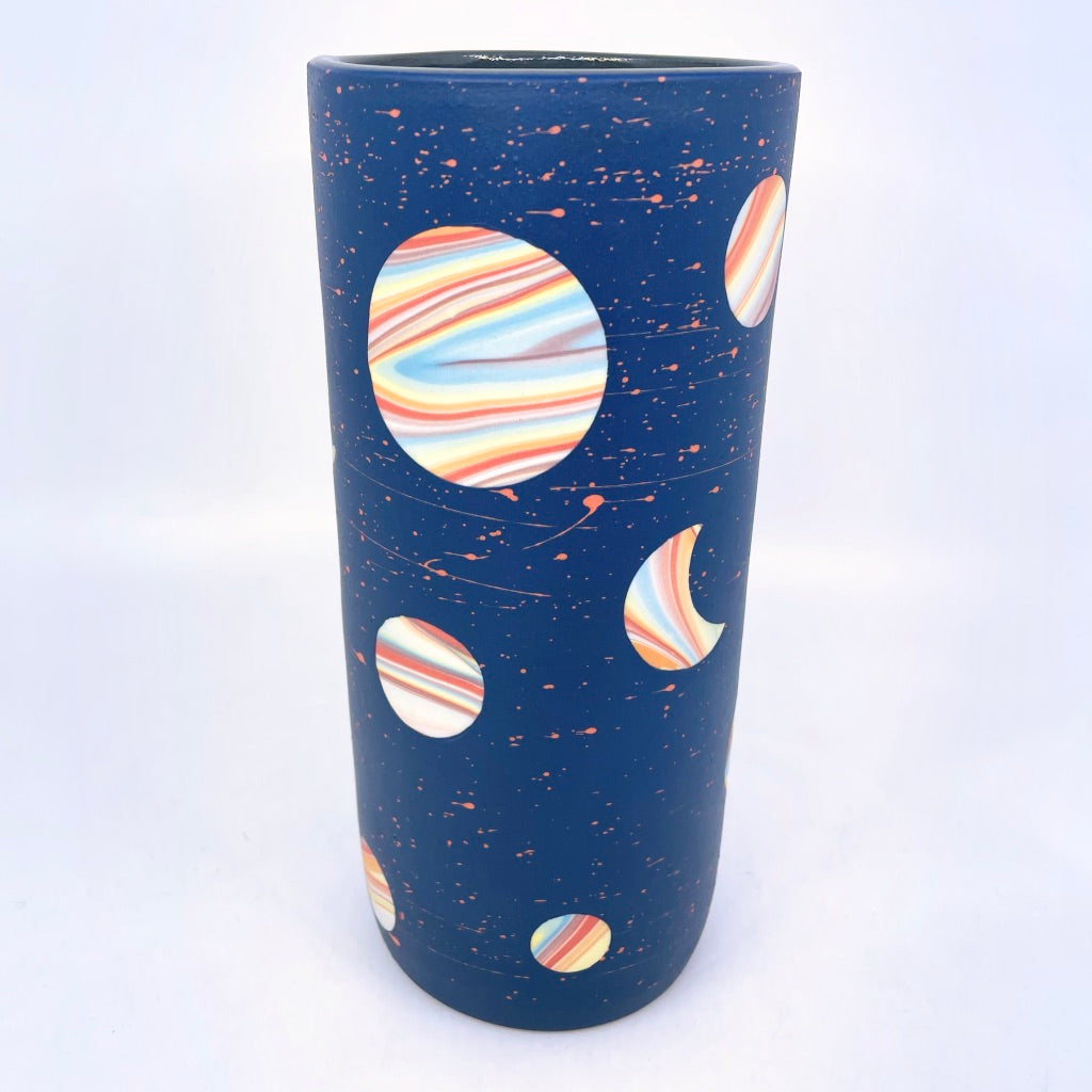 *Preorder* 2021 Cobalt Rainbow Galaxy Large Vase **EARTH DAY EXCLUSIVE**
