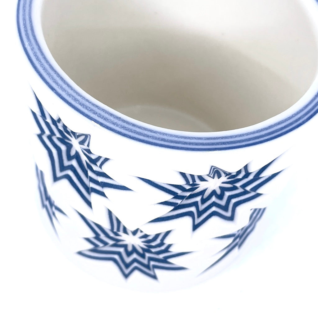 POW!!  Preorder -White and Cobalt Carved 7-Layer Tumbler (Ship in 4-6 Weeks)