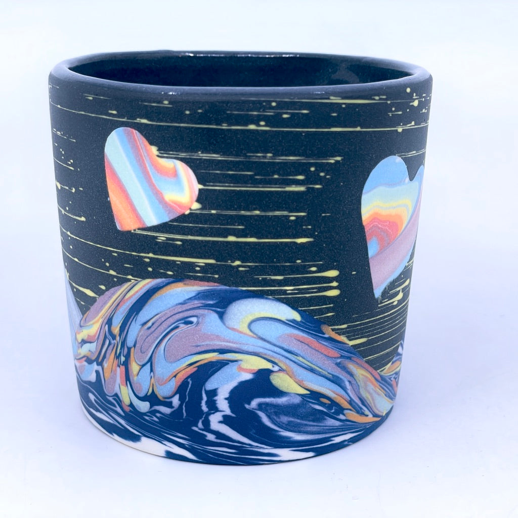 *Preorder* Waves of Love- Marbled and Dappled Wave with Stars Tumbler - 2023 Love Collection (ship in 4-6 weeks)