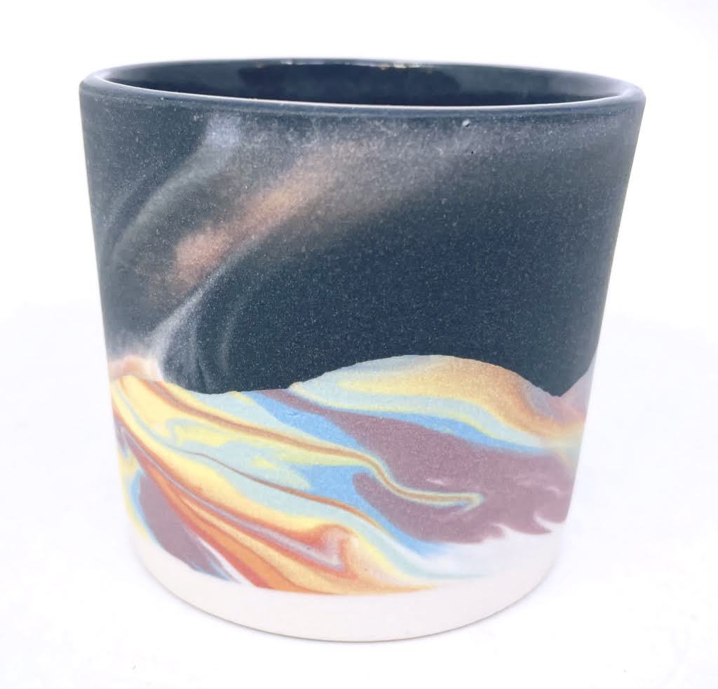 White Mountain Stardust Tumbler (with gold rim option not pictured) *Preorder ship in 4-6 weeks*