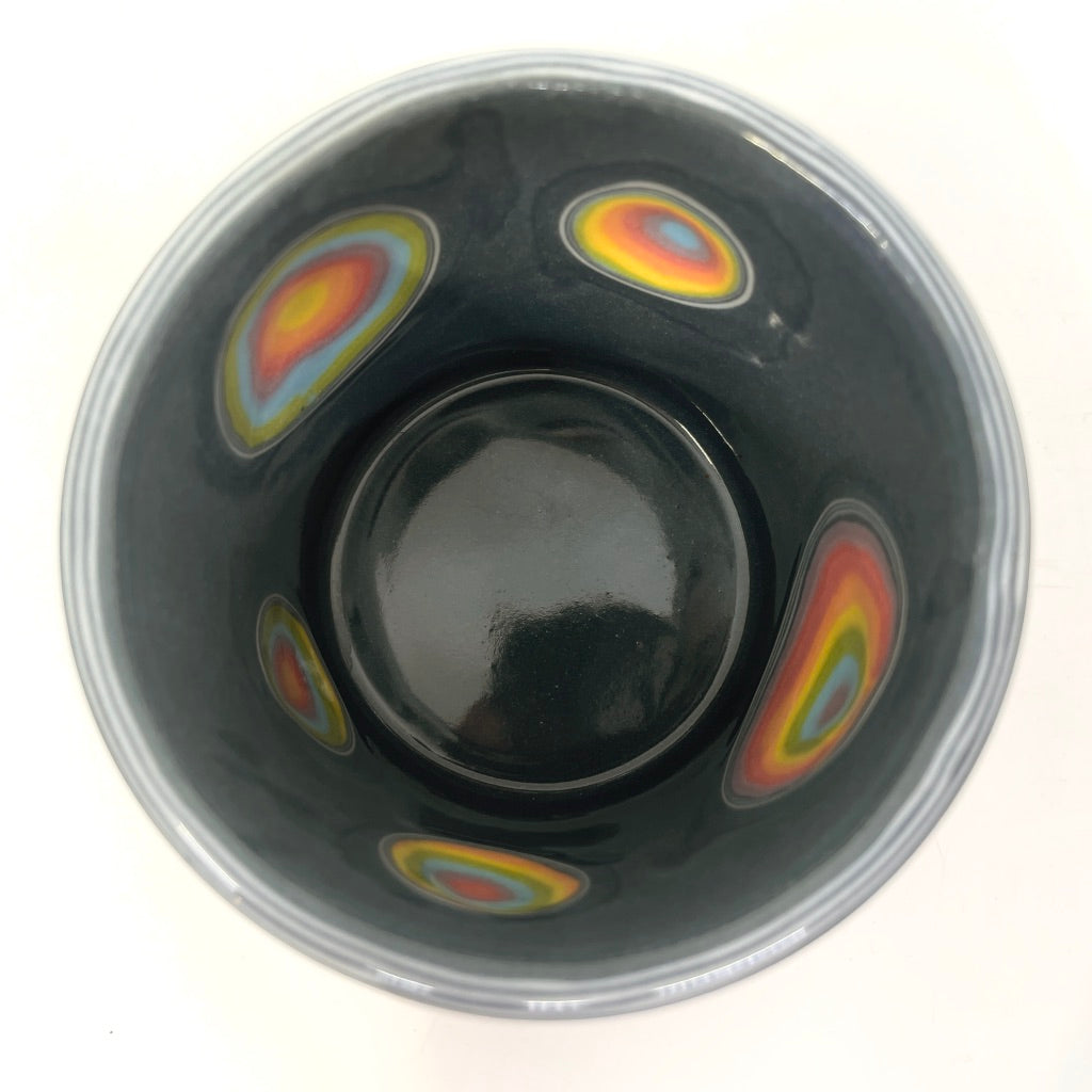 Supernova Black & Rainbow Hybrid Carved IN & OUT Tumbler (19 layers, see additional photos!!)