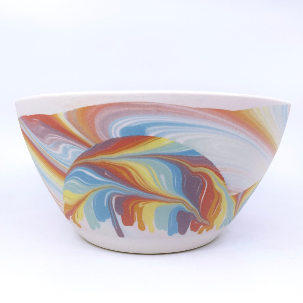 White Feathered Hills Small Serving "Dinner" Bowl (Now Preorder, ship in 4-6 weeks)