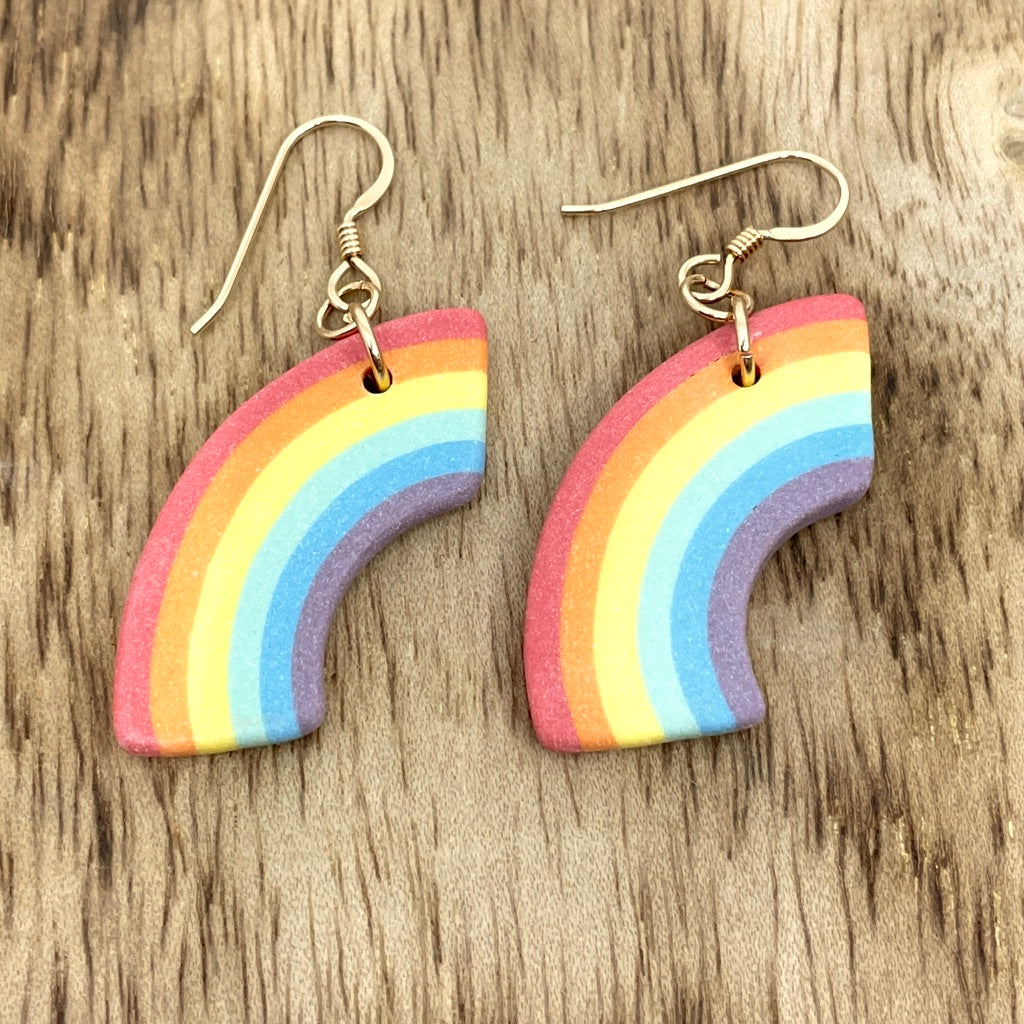 Rainbow Emoji Drop Earrings Preorder *ship in 4-6 weeks*