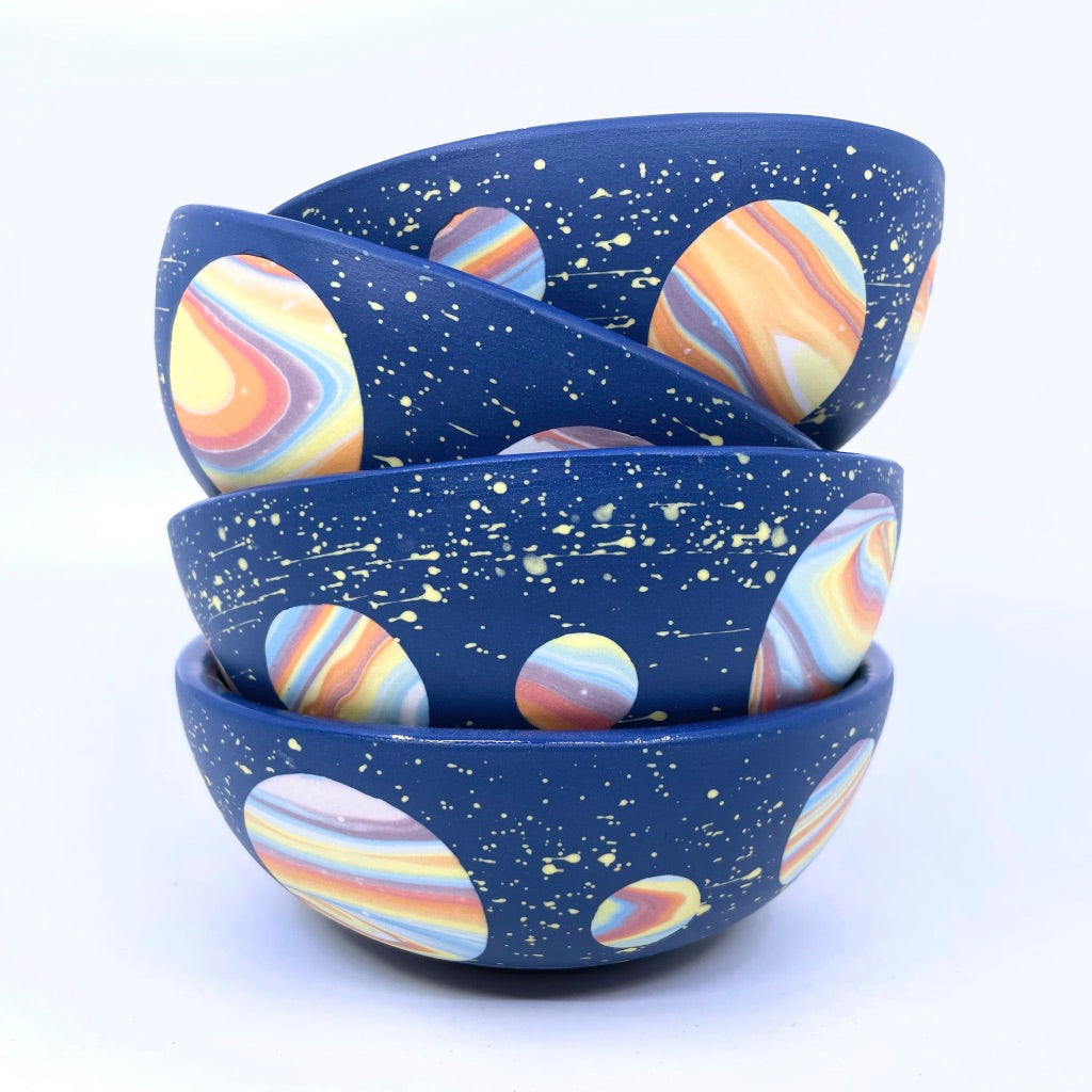 Cobalt Rainbow Galaxy Soup Bowl- Earth Day 2022 Exclusive - *Preorder* Ship in 4-6 weeks