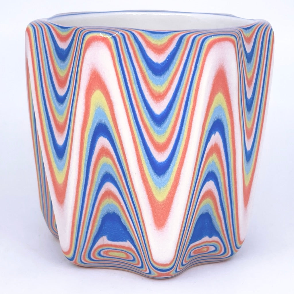 White Royal "Rainbow" 26-Layer Faceted Functional Fine Art Tumbler (2022)