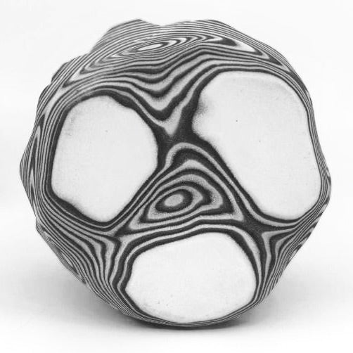 Black & White 27-Layer Topography Functional Fine Art Tumbler (2022)